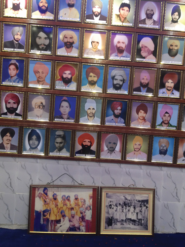 Image 1 The Room for Martyrs in the gurudwara in Trilokpuri, 2014 (Photograph by author).