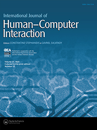 Cover image for International Journal of Human–Computer Interaction, Volume 37, Issue 10, 2021