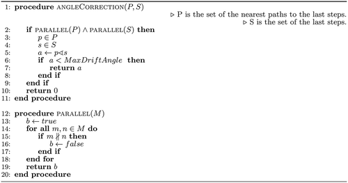 Figure 4. Calculation of Orientation Angle Correction.