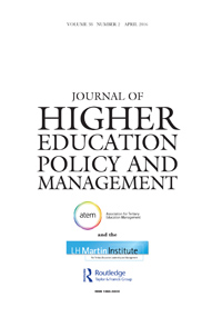 Cover image for Journal of Higher Education Policy and Management, Volume 38, Issue 2, 2016