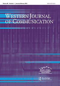Cover image for Western Journal of Communication, Volume 85, Issue 1, 2021