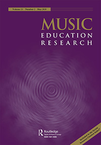 Cover image for Music Education Research, Volume 21, Issue 2, 2019