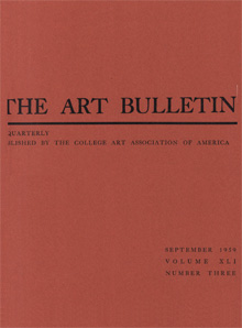 Cover image for The Art Bulletin, Volume 41, Issue 3, 1959
