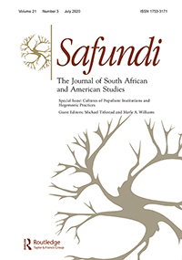 Cover image for Safundi, Volume 21, Issue 3, 2020
