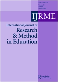 Cover image for International Journal of Research & Method in Education, Volume 26, Issue 1, 2003