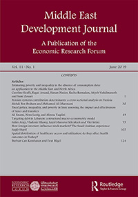 Cover image for Middle East Development Journal, Volume 11, Issue 1, 2019