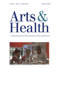 Cover image for Arts & Health, Volume 7, Issue 3, 2015