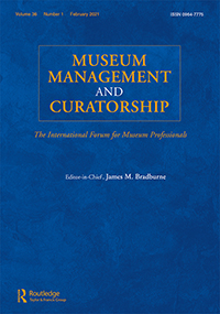 Cover image for Museum Management and Curatorship, Volume 36, Issue 1, 2021