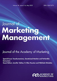 Cover image for Journal of Marketing Management, Volume 38, Issue 5-6, 2022