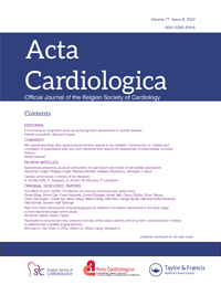 Cover image for Acta Cardiologica, Volume 77, Issue 8, 2022