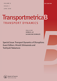 Cover image for Transportmetrica B: Transport Dynamics, Volume 6, Issue 2, 2018