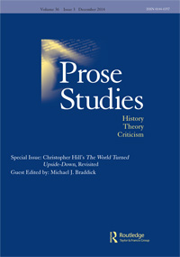 Cover image for Prose Studies, Volume 36, Issue 3, 2014