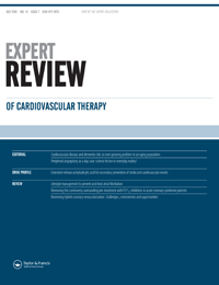 Cover image for Expert Review of Cardiovascular Therapy, Volume 14, Issue 7, 2016