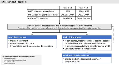 Figure 2 Initial therapeutic approach for COPD.