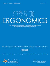 Cover image for Ergonomics, Volume 66, Issue 9, 2023