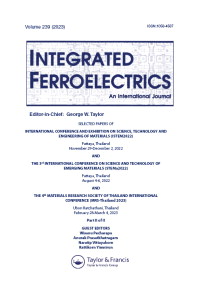 Cover image for Integrated Ferroelectrics, Volume 239, Issue 1, 2023