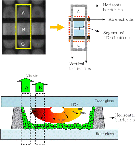 Figure 9. A schematic drawing of the inside of the discharge cell.