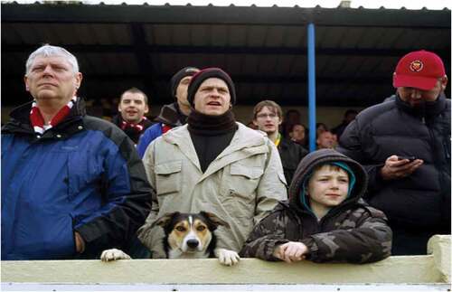 Figure 13. Dogged support for FC United of Manchester, Buxton, 2008.