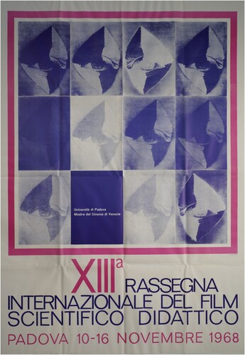 Figure 1. Poster of 1968 IFSEF edition. Courtesy of CDLM, University of Padova.