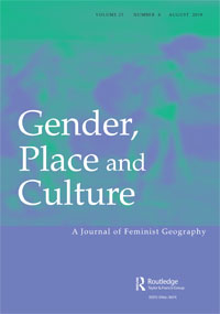 Cover image for Gender, Place & Culture, Volume 25, Issue 8, 2018