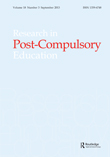 Cover image for Research in Post-Compulsory Education, Volume 18, Issue 3, 2013