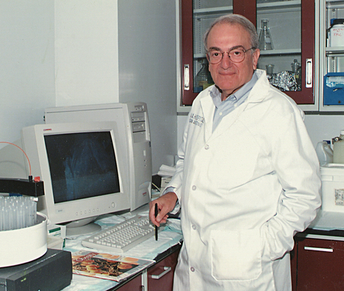 Figure 1. Bob Gregerman in the lab, as his colleagues remember him.