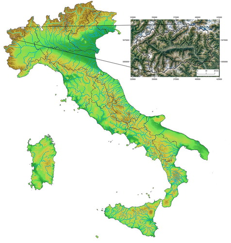 Figure 1. The Aosta Valley Region, in the NW Italian Alps.