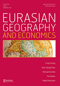 Cover image for Eurasian Geography and Economics, Volume 62, Issue 1, 2021