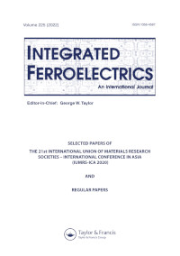 Cover image for Integrated Ferroelectrics, Volume 225, Issue 1, 2022