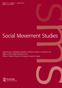 Cover image for Social Movement Studies, Volume 16, Issue 1, 2017