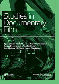 Cover image for Studies in Documentary Film, Volume 14, Issue 1, 2020