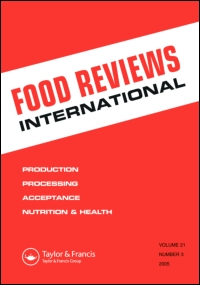 Cover image for Food Reviews International, Volume 33, Issue 6, 2017