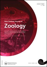 Cover image for New Zealand Journal of Zoology, Volume 2, Issue 1, 1975