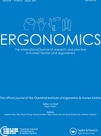 Cover image for Ergonomics, Volume 64, Issue 8, 2021