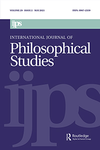 Cover image for International Journal of Philosophical Studies, Volume 29, Issue 2, 2021