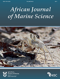Cover image for African Journal of Marine Science, Volume 39, Issue 1, 2017