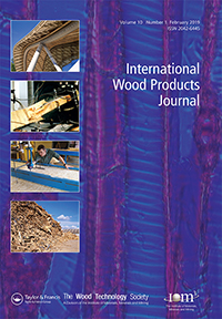 Cover image for International Wood Products Journal, Volume 10, Issue 1, 2019