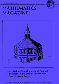 Cover image for Mathematics Magazine, Volume 61, Issue 3, 1988