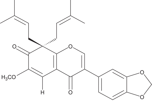 Figure 1.  Chemical structure of griffonianone C.