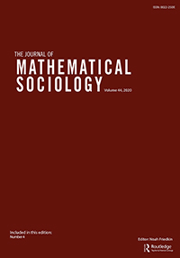 Cover image for The Journal of Mathematical Sociology, Volume 44, Issue 4, 2020