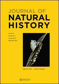 Cover image for Journal of Natural History, Volume 53, Issue 37-38, 2019