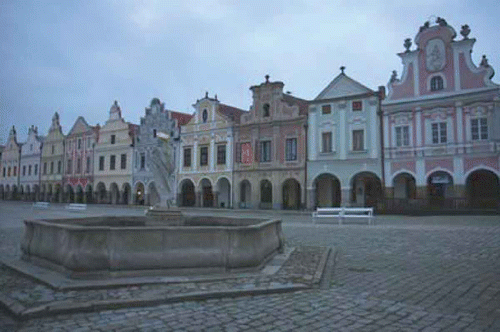 Figure 1. Town of Telč in the evening (photo courtesy of Dr A. Bubnov).