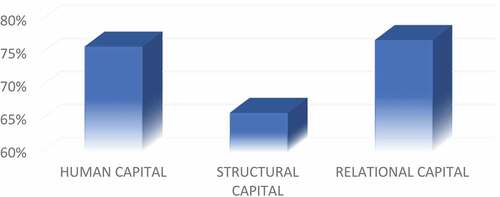 Graph 2. Percentage of the three IC constructs.