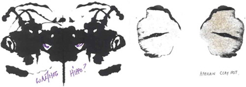 Figure 4. Inkblots (part of the visual redress workshop at the faculty of law.