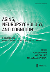 Cover image for Aging, Neuropsychology, and Cognition, Volume 26, Issue 4, 2019