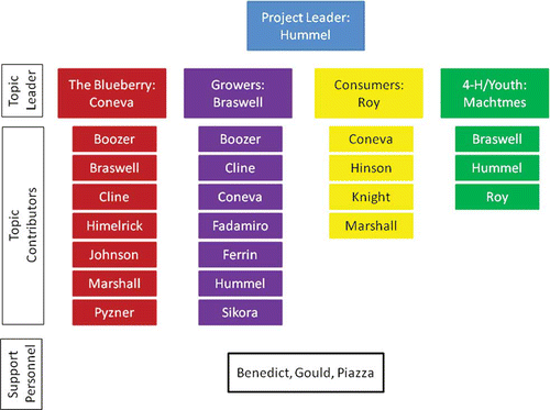 FIGURE 2 Leadership plan for coordinating development of educational materials (color figure available online).