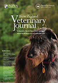 Cover image for New Zealand Veterinary Journal, Volume 69, Issue 4, 2021