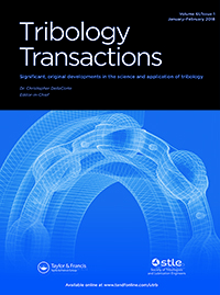 Cover image for Tribology Transactions, Volume 61, Issue 1, 2018