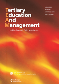 Cover image for Tertiary Education and Management, Volume 21, Issue 3, 2015