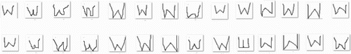 Figure 13. Training set for W.